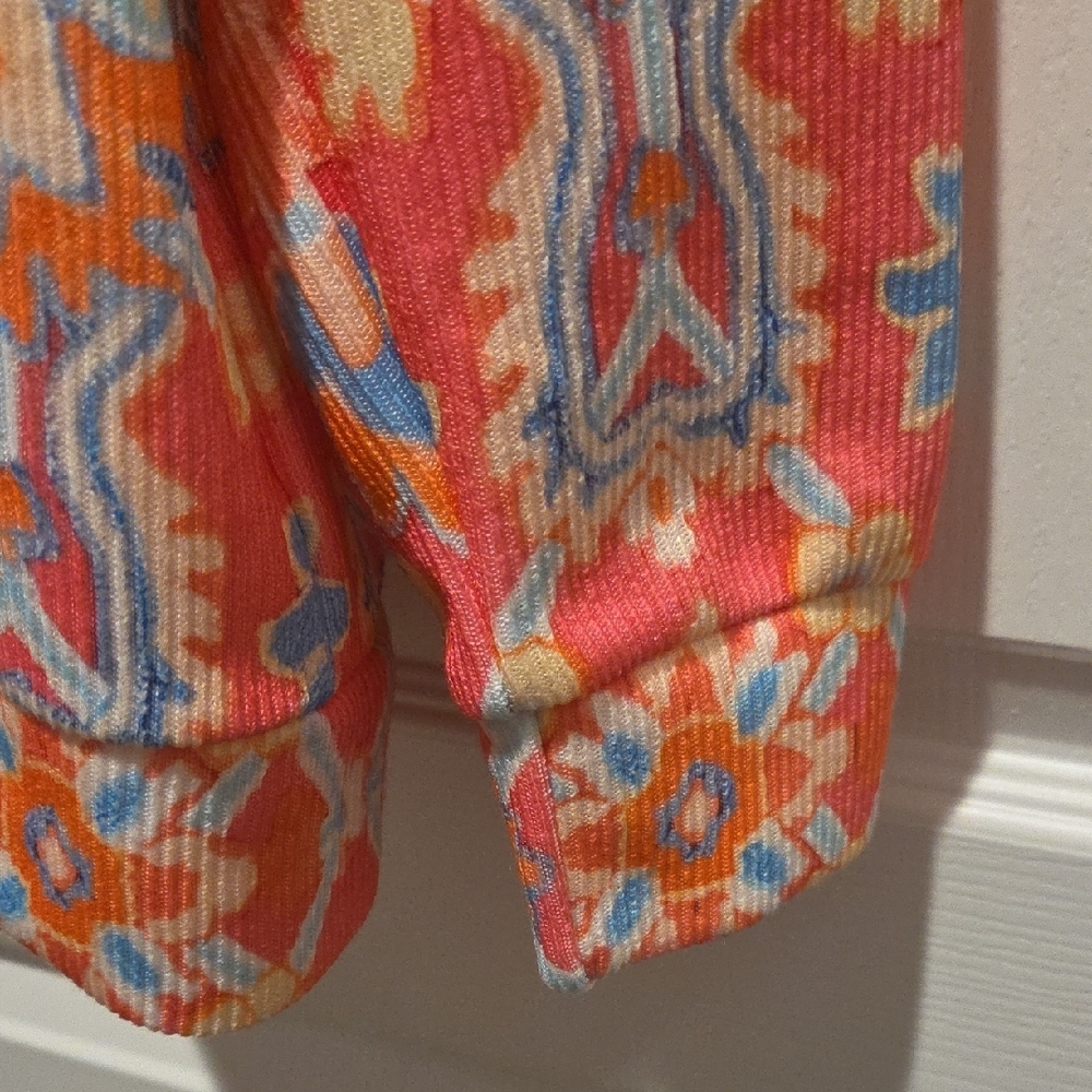 Source Unknown Vibrant Floral Cowl Neck Sweater View 4